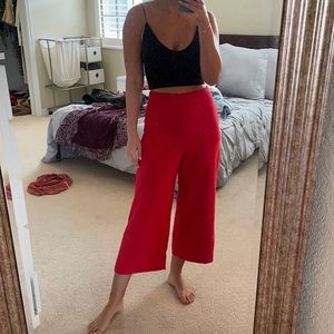 Express red culottes size 6